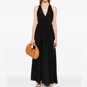 Zimmermann Rhiannon Plunge Halter Maxi Dress